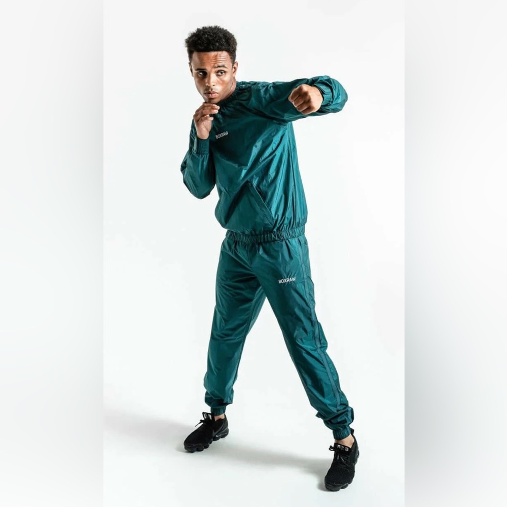 New BOXRAW Hagler Sauna Suit Green Size 3x